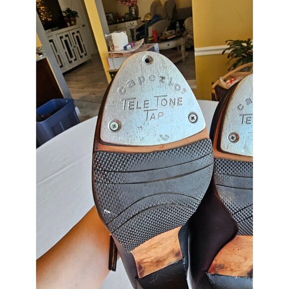 Black Mary Jane Heels With Ankle Strap & Low Heel For Women - Picture 16 of 16